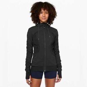 Lululemon Dance Studio Reversible Jacket In Black / Heathered Black